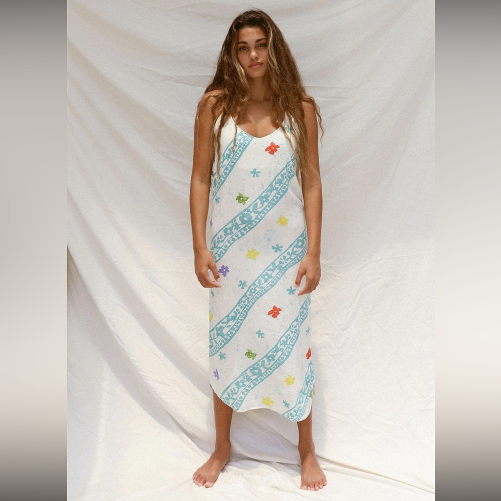 NWT Stone fox swim silk Ahimsa Dress (aloha)